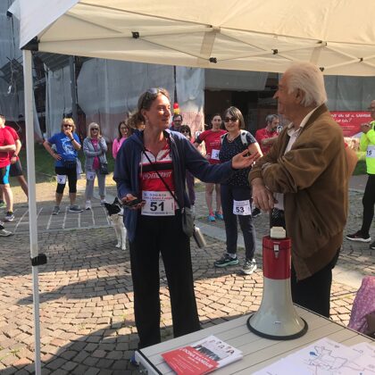 QUATTRO PASSI IN COMPAGNIA - di DOSCA - il Presidente Eduardo Szego e il Sindaco di Settim