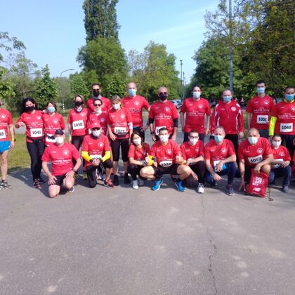 Il nostro gruppo di runner alla prima corsa organizzata al Montestella nel 2021