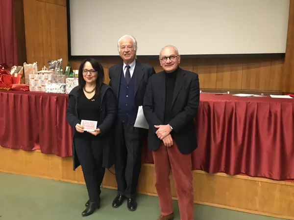 1° Premio DOSCAR poesia - Eufemia Griffo con il Dr. Szego e il Dr. Toschi