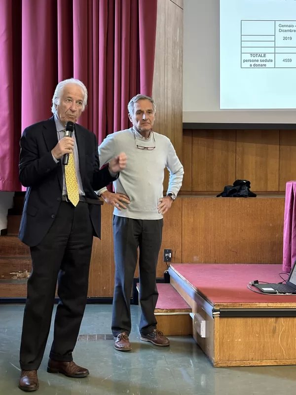 IL PRESIDENTE EDUARDO SZEGO E IL VICE PRESIDENTE ALDO MAJNO
