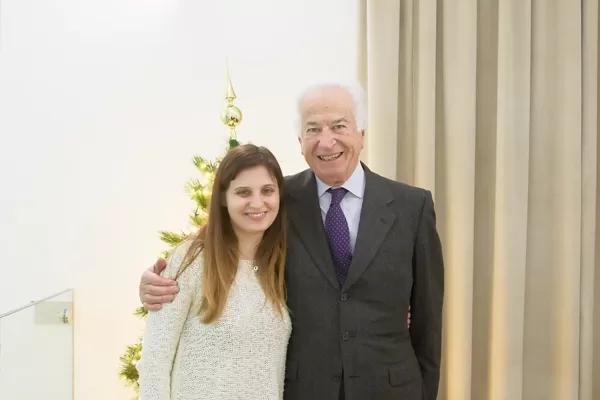 Il Presidente Szego con Gloria, segretaria di DO.S.CA.